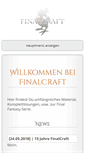 Mobile Screenshot of finalcraft.com
